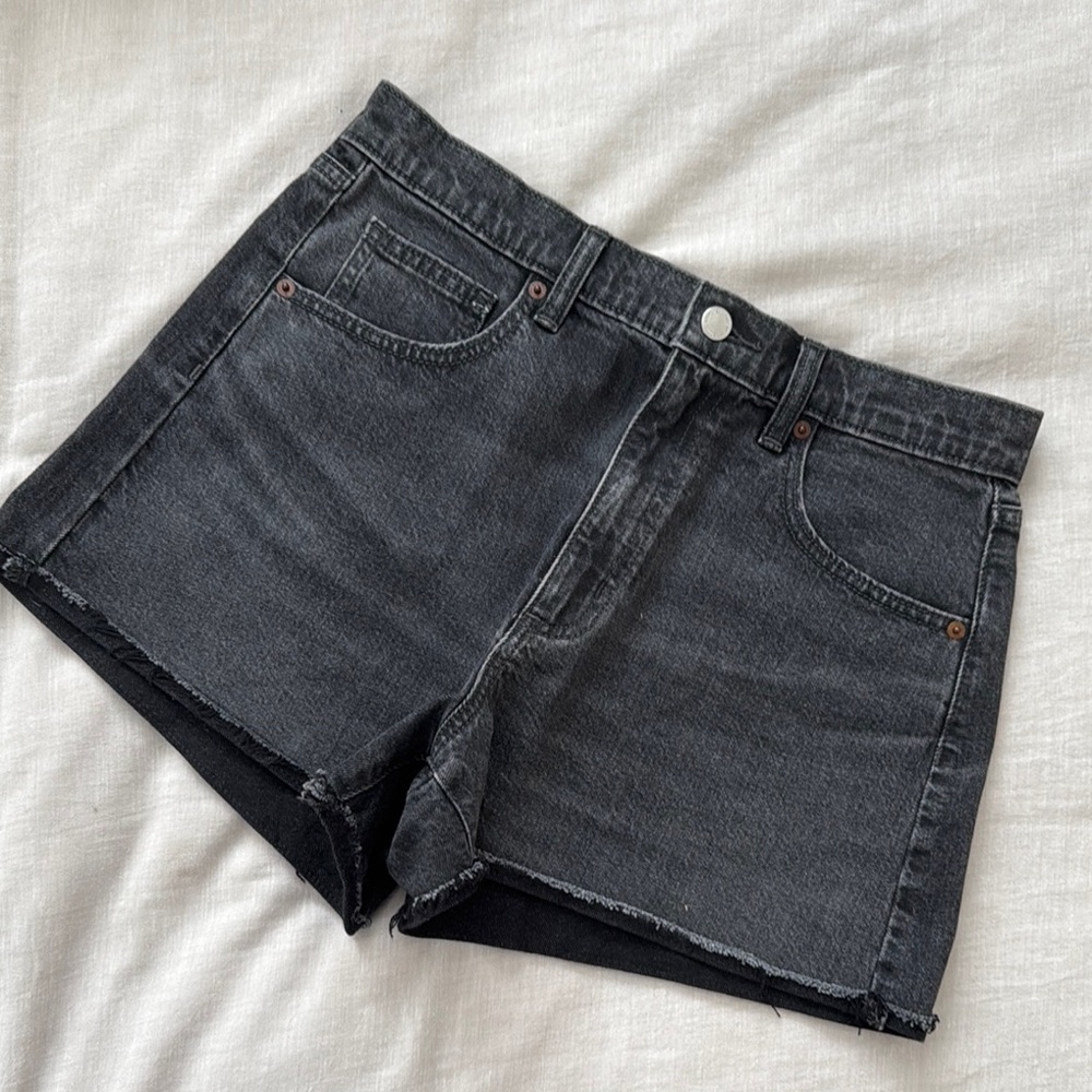 Women's Black Denim Shorts